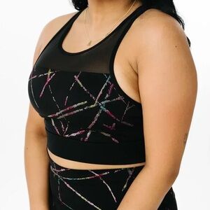 Abstract All Star Bra Zyia size medium mesh’s back M euc bomber